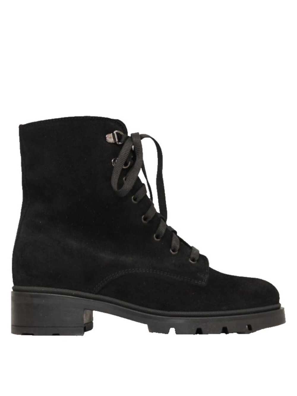 New! LA CANADIENNE Sabel Waterproof Hiker Boots Black Suede Size 6.5 DD548